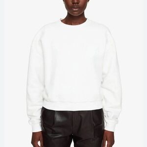 Anine Bing Reed Crewneck Sweatshirt White